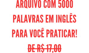 cronogramas para todos os níveis, ajudando você a desbloquear completamente seus estudos NO INGLÊS! De R$ 27,00 (5)